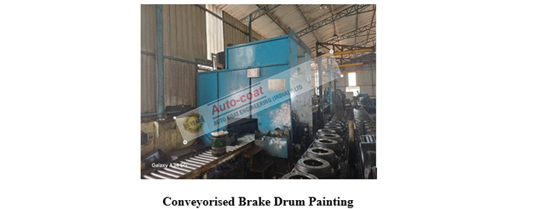 Conveyorised Brake Drum Painting