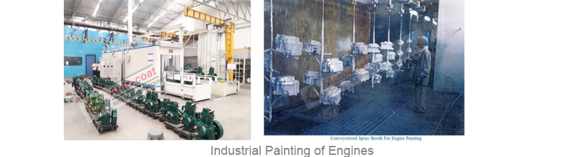 Industrial Painting of Engines